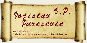 Vojislav Purešević vizit kartica